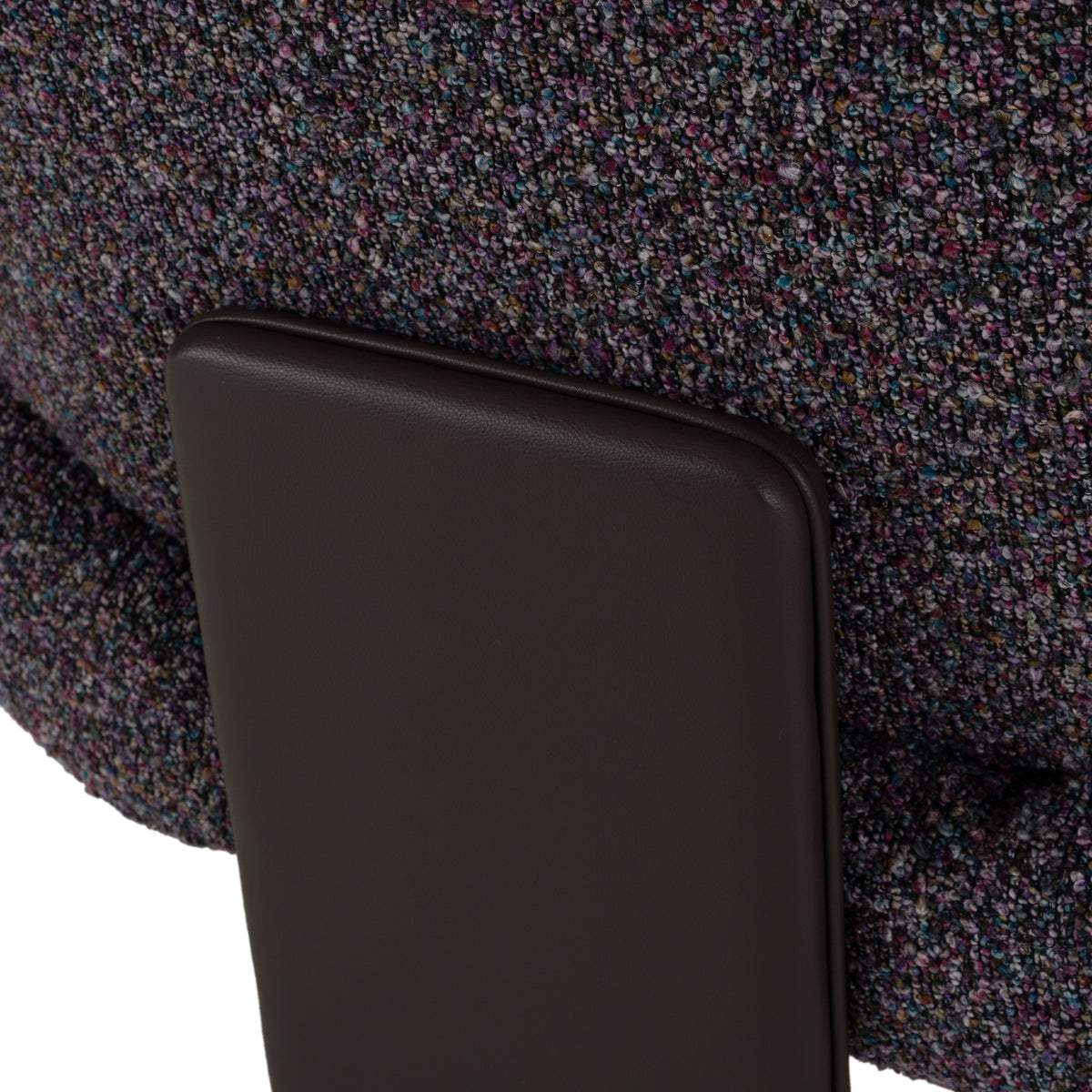 Crowley Modern Grey Multi-Color Fabric Accent Chair