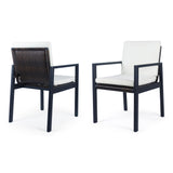 Cuba Modern Outdoor Dining Chair Set of 2