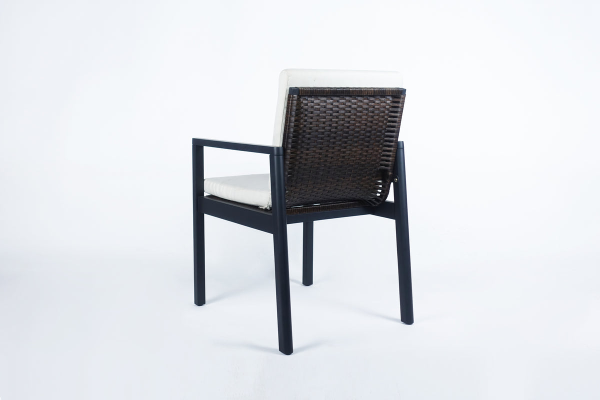 Cuba Modern Outdoor Dining Chair Set of 2
