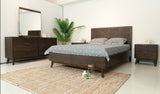 Queen Daisy Mid-Century Dark Acacia Bed