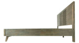 Queen Daisy Mid-Century Dark Acacia Bed