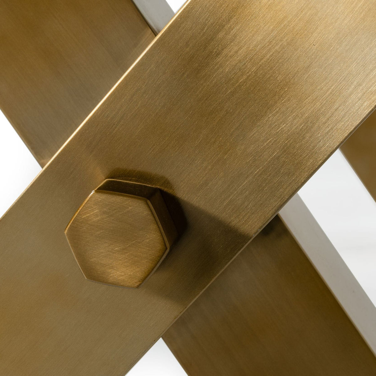 Dandy Modern Golden & Glass Dining Table