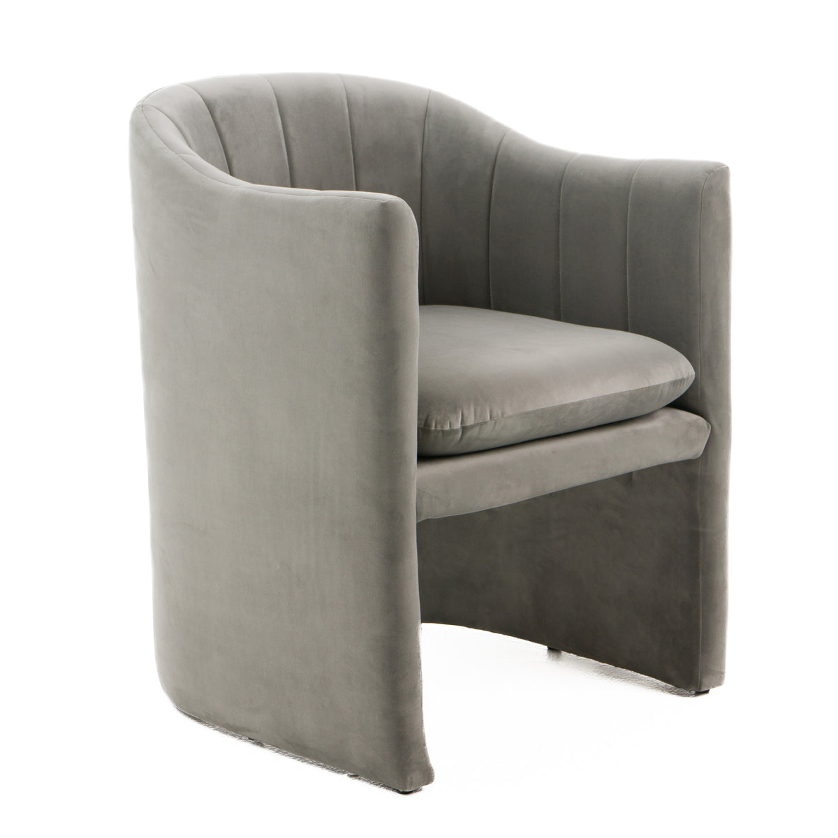 Danube Modern Grey Fabric Dining Chair