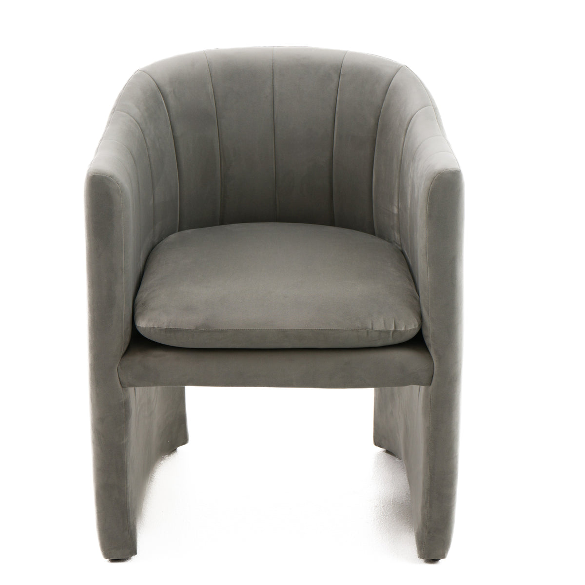 Danube Modern Grey Fabric Dining Chair