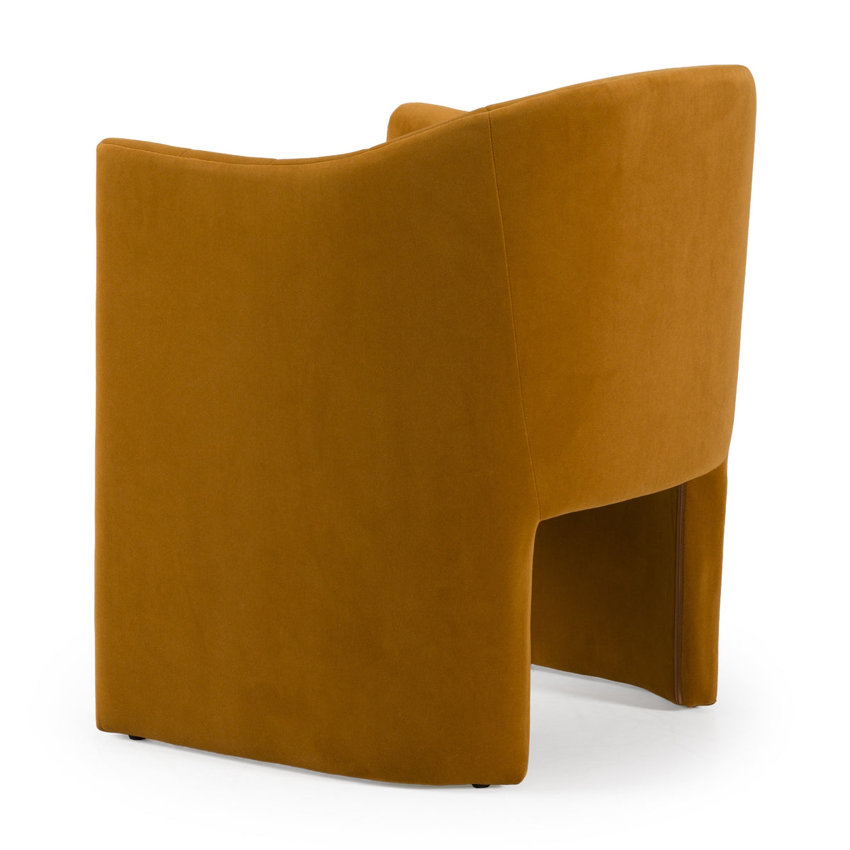 Danube Modern Burnt Orange Fabric Dining Chair