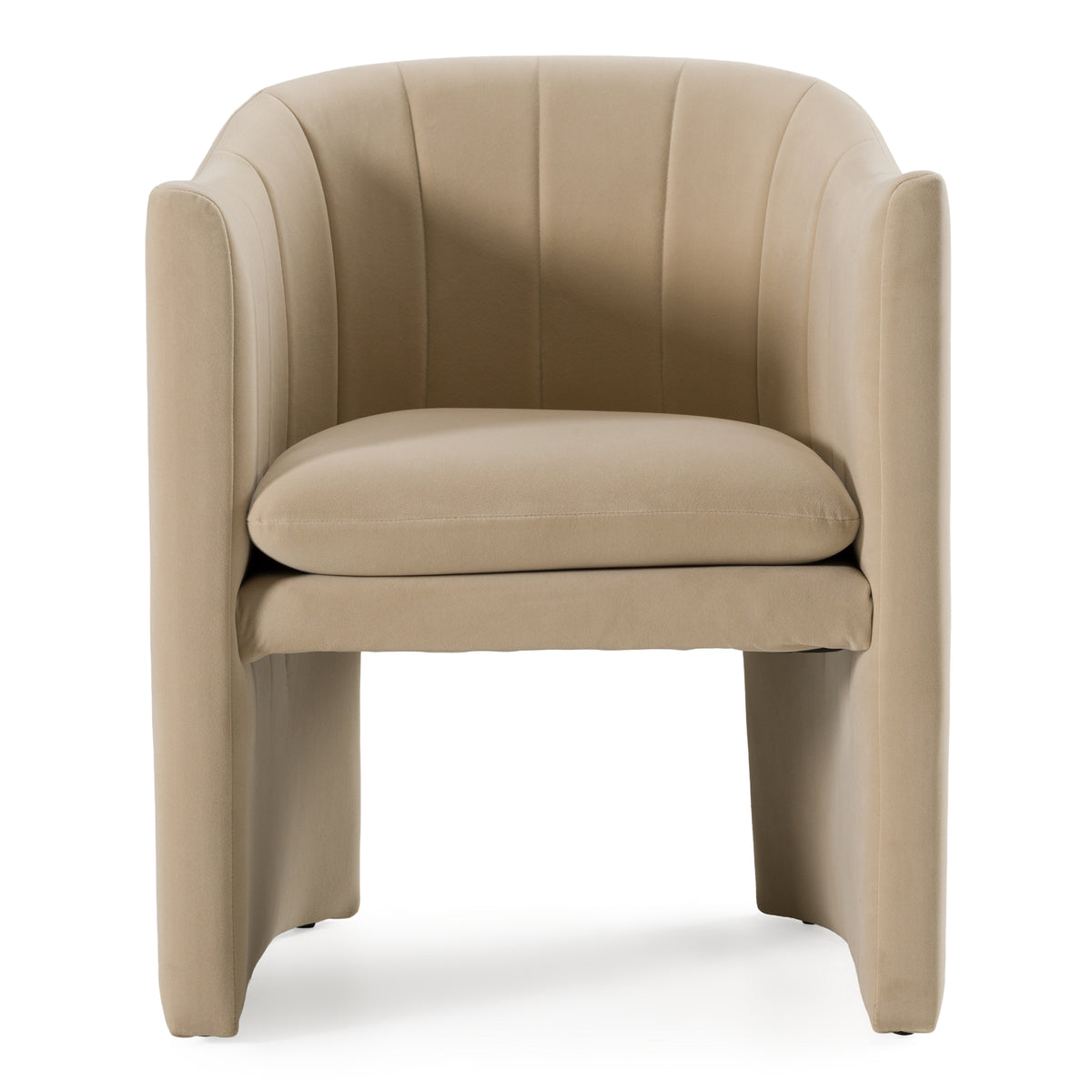 Danube Modern Beige Fabric Dining Chair