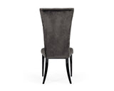 Darley Transitional Grey Velvet Dining Chair Set of 2