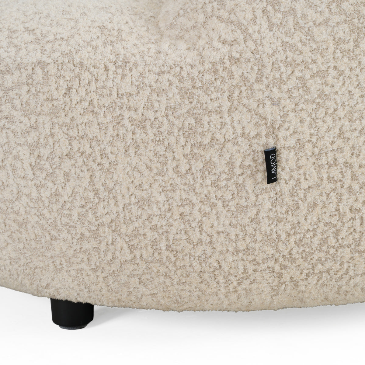 Delvan Contemporary Beige Fabric Right Facing Chaise Sectional Sofa