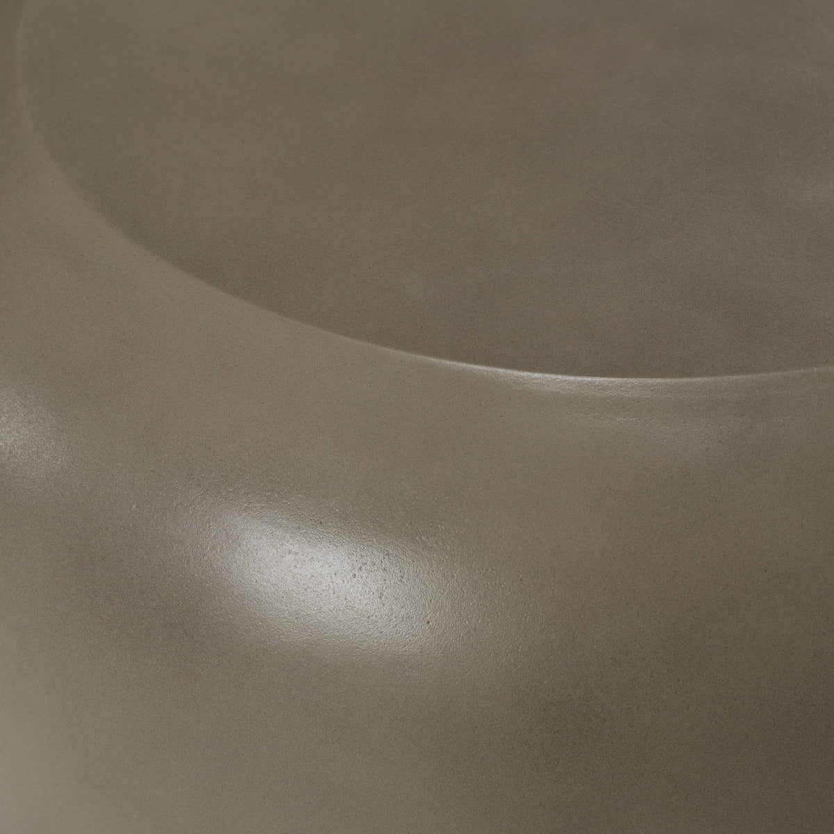 Denny Modern Grey Concrete End Table