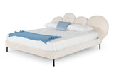 Destiny Contemporary White Sherpa Bubble Bed
