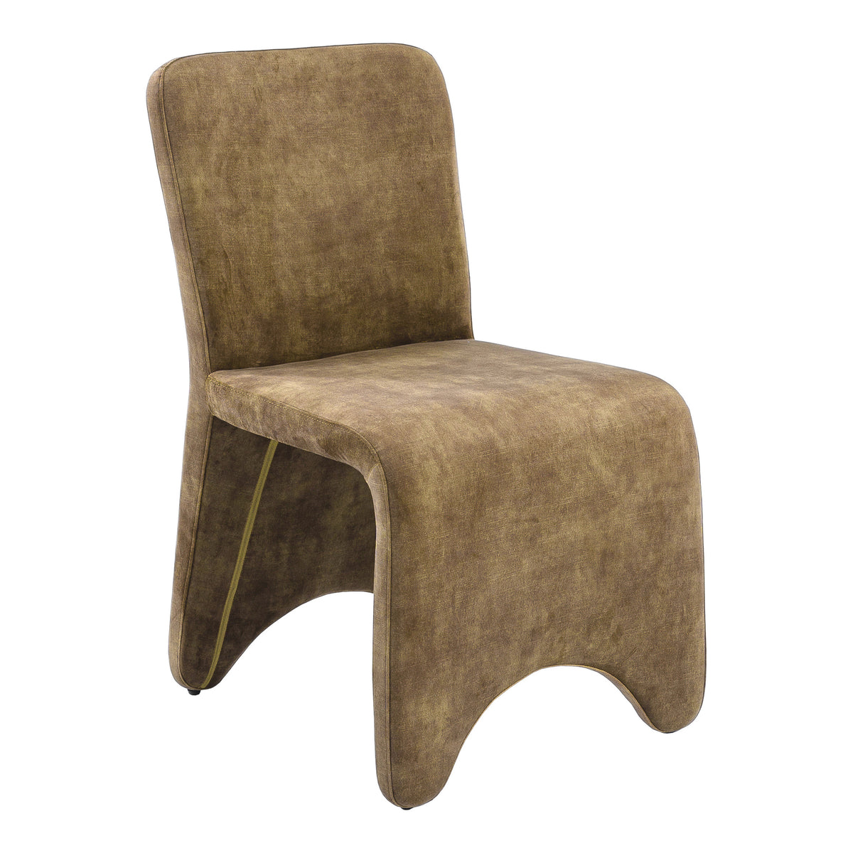 Ditka Modern Camel Velvet Dining Chair (Set of 2)
