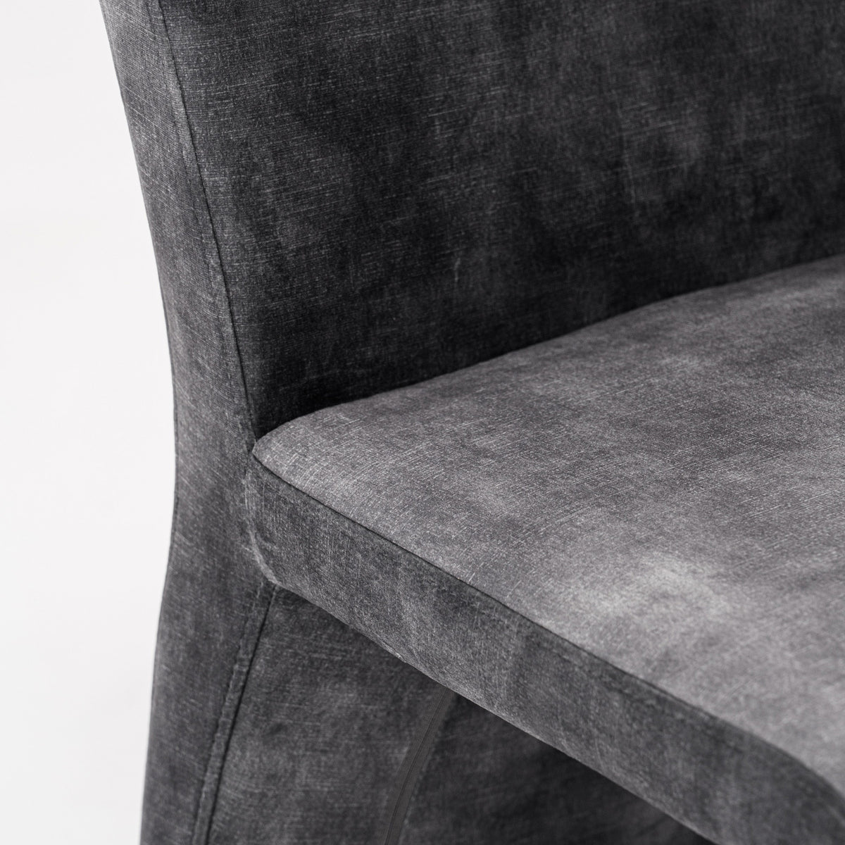 Ditka Modern Grey Velvet Dining Chair (Set of 2)