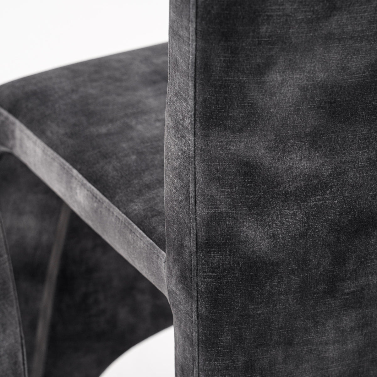 Ditka Modern Grey Velvet Dining Chair (Set of 2)