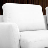 Dolly Modern Off White Fabric Sofa