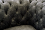 Dosie Transitional Grey Velvet Chair