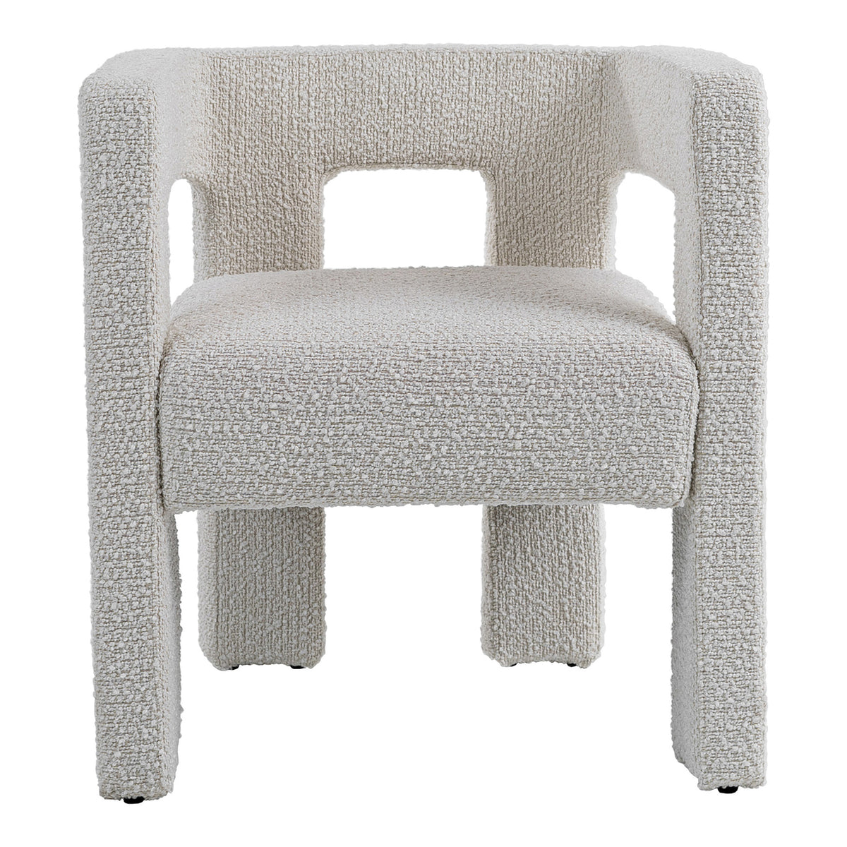 Drea Modern White Fabric Dining Chair