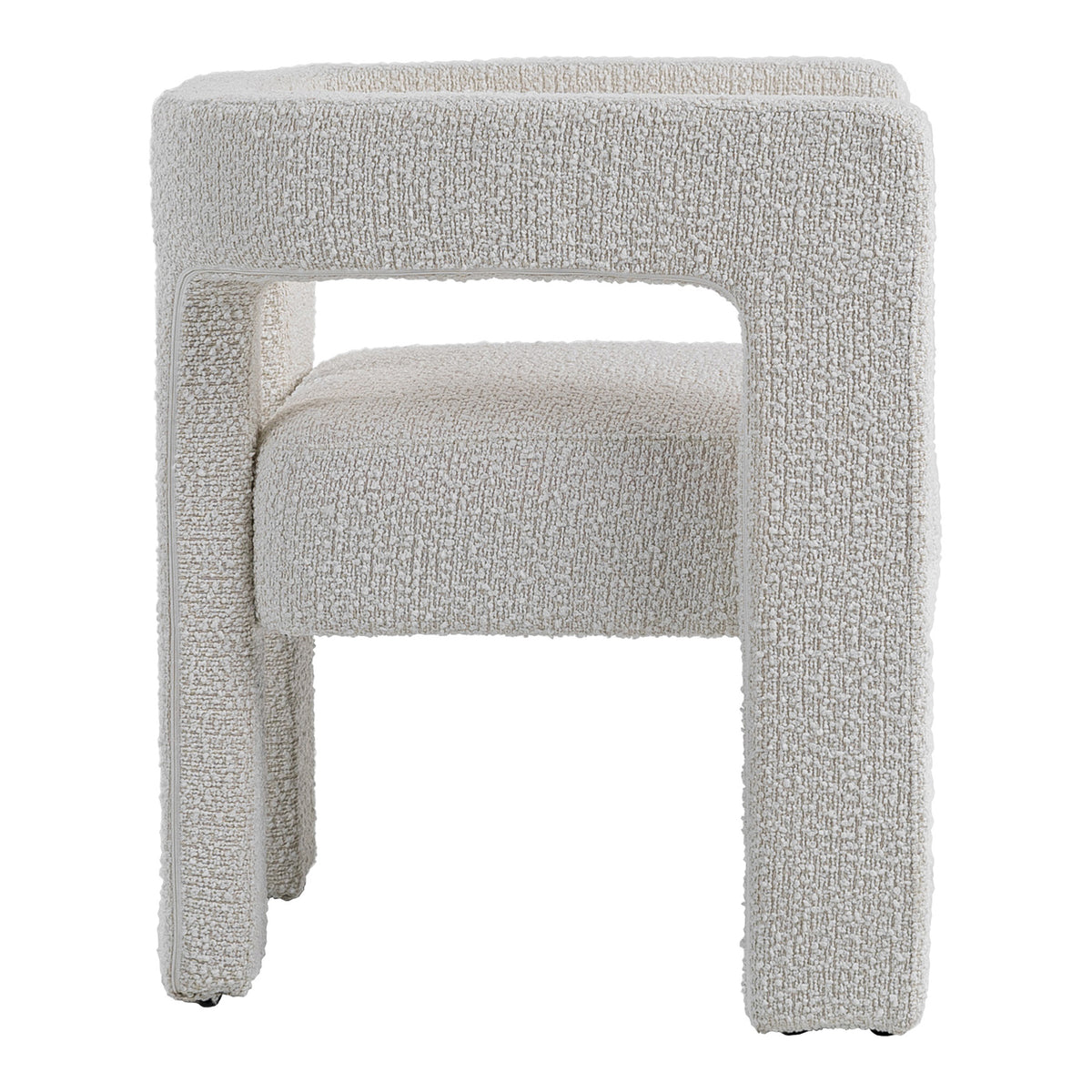Drea Modern White Fabric Dining Chair