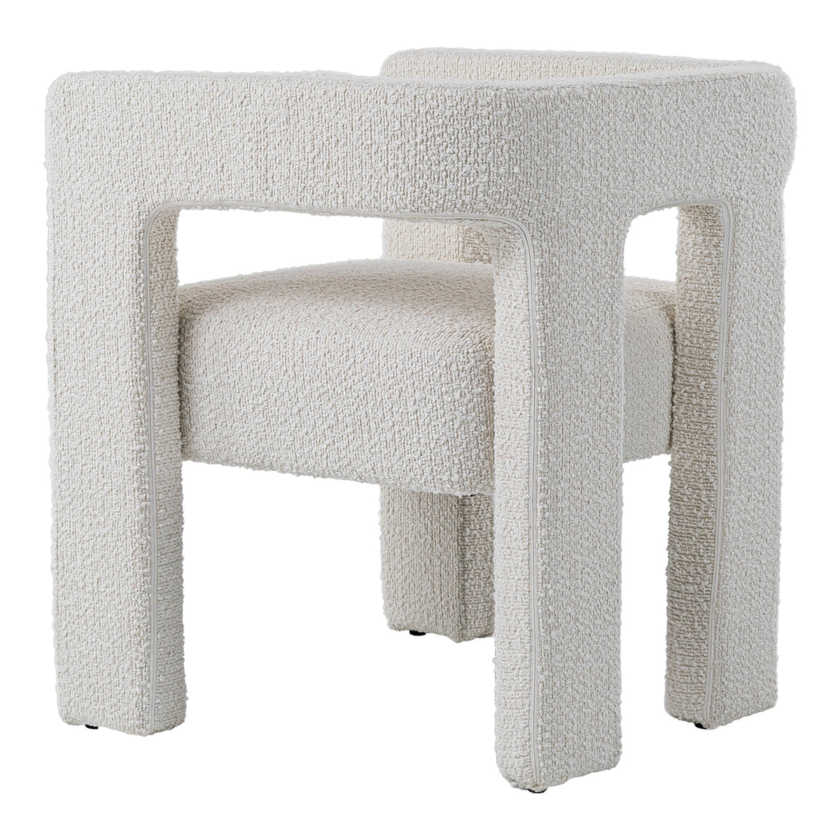 Drea Modern White Fabric Dining Chair