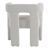 Drea Modern White Fabric Dining Chair