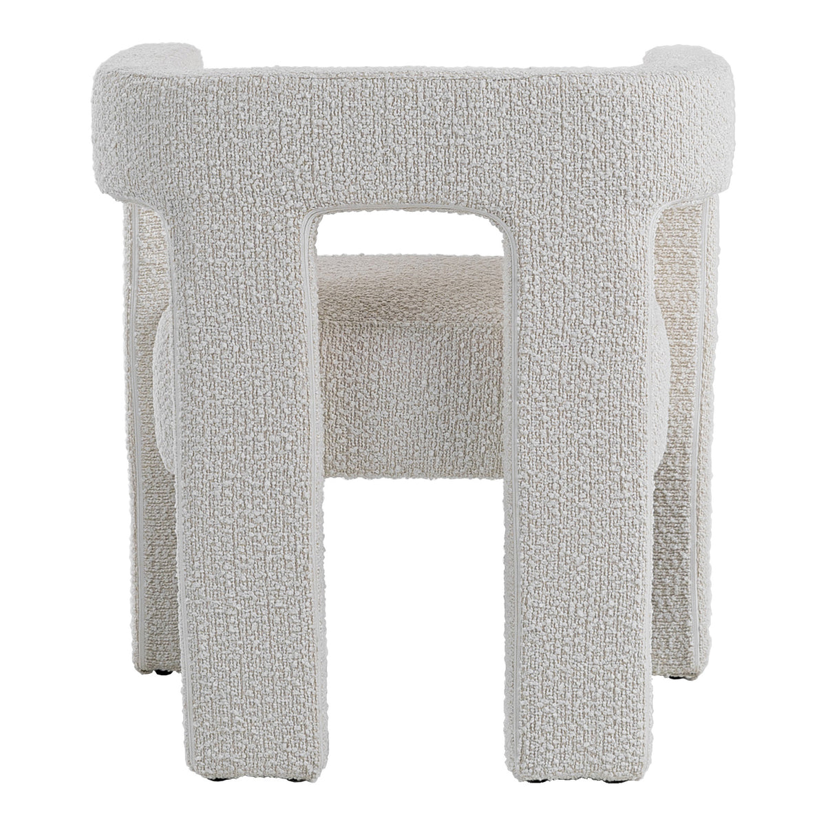 Drea Modern White Fabric Dining Chair