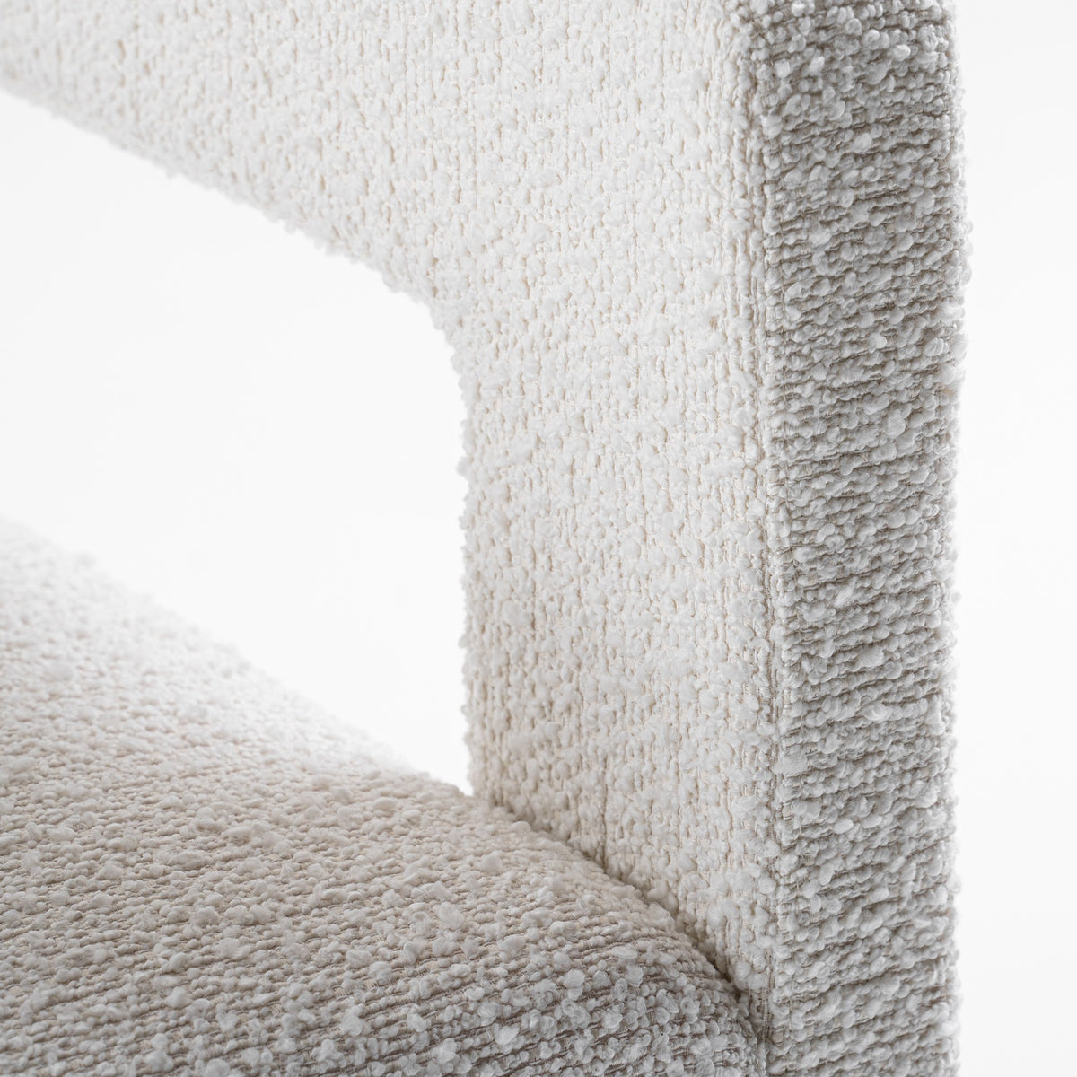 Drea Modern White Fabric Dining Chair