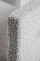 Drea Modern White Fabric Dining Chair
