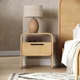 Dresden Modern Natural Acacia 1-Drawer Nightstand Bedroom Set