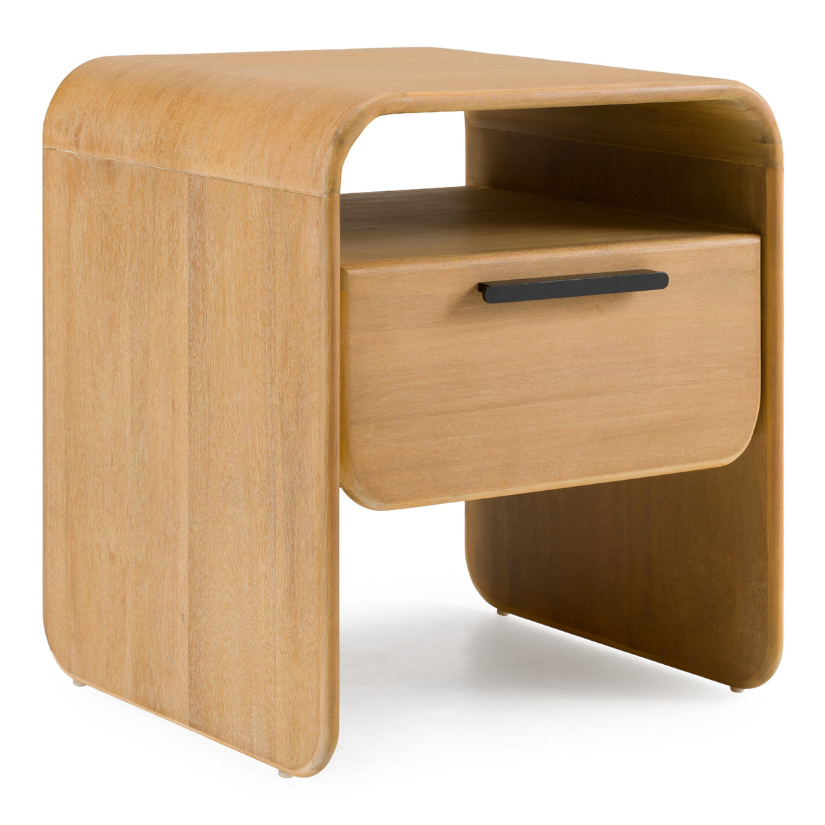 Dresden Modern Natural Acacia 1-Drawer Nightstand Bedroom Set