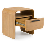 Dresden Modern Natural Acacia 1-Drawer Nightstand Bedroom Set