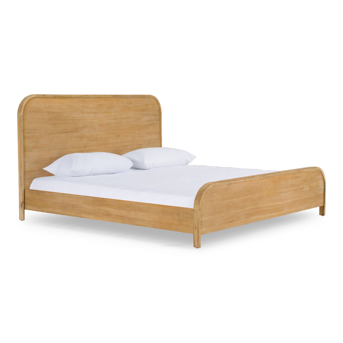 Dresden Modern Natural Acacia 2-Drawer Nightstand Bedroom Set