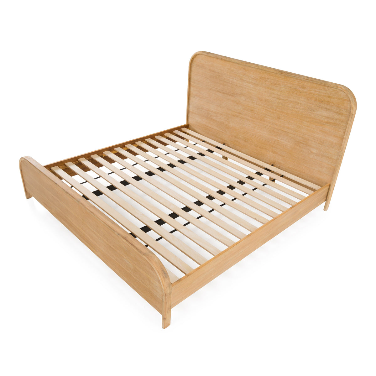 Dresden Modern Natural Acacia Bed