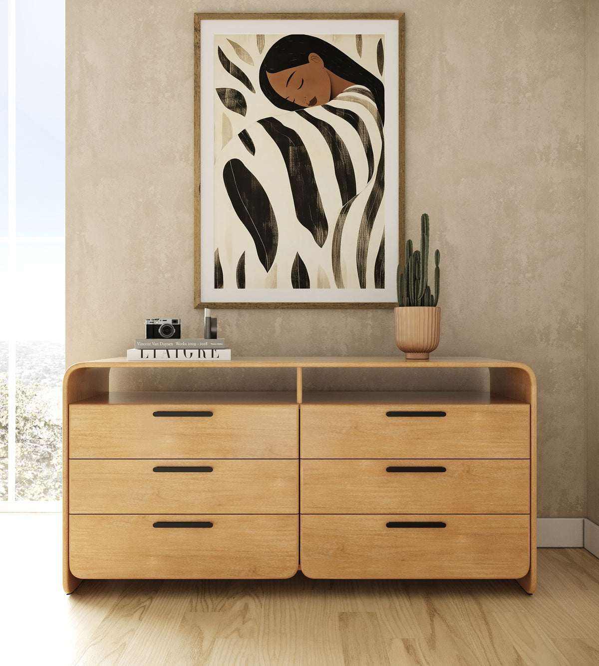 Dresden Modern Natural Acacia Dresser