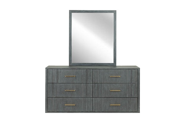 Manchester- Contemporary Dark Grey Mirror