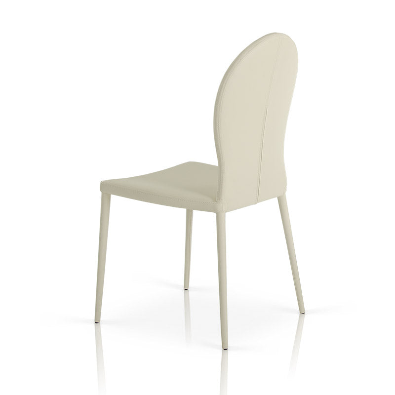 167CH White Contemporary Modern Dining Chair (Set of 2)