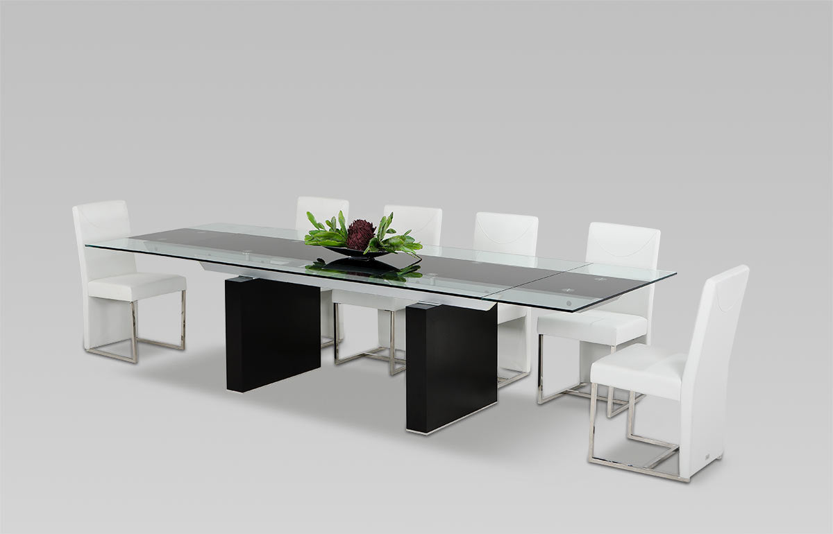 Lisbon Extendable Glass Dining Table additional view