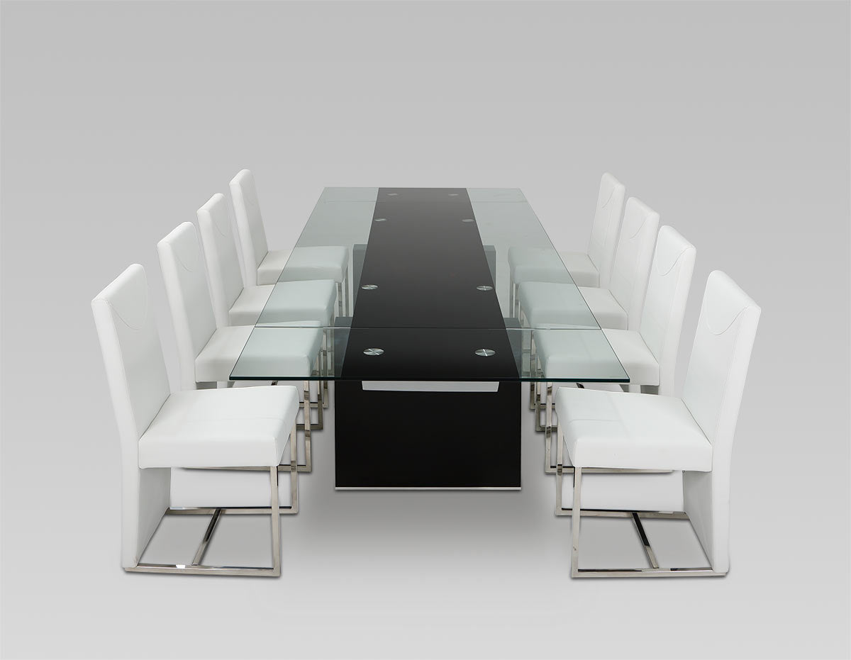 Lisbon Extendable Glass Dining Table additional view
