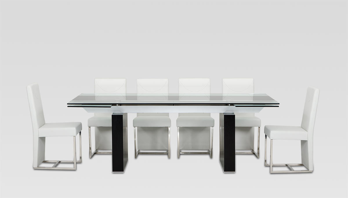 Lisbon Extendable Glass Dining Table additional view