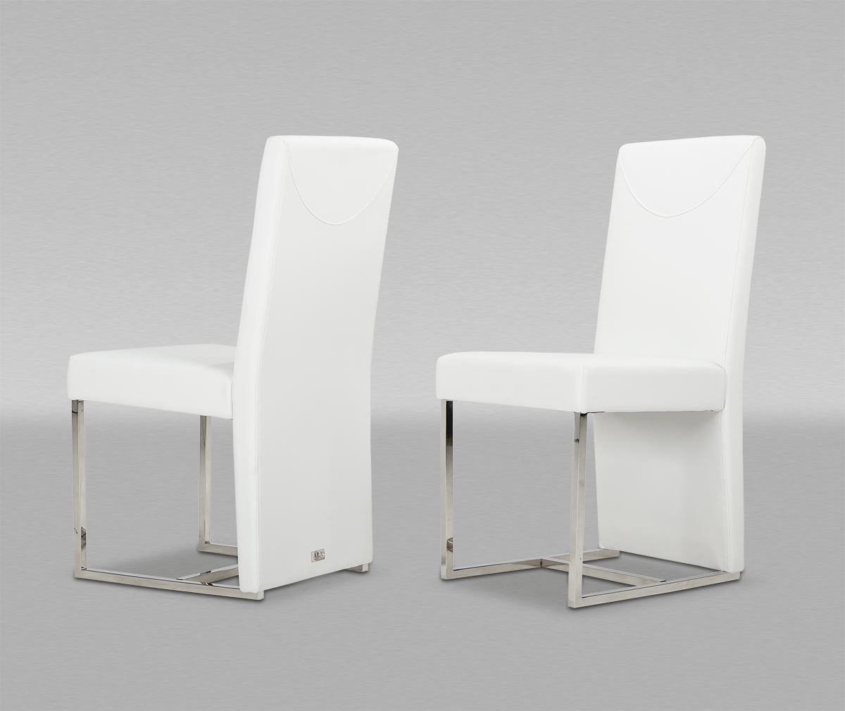 Misha Modern White Leatherette Dining Chair