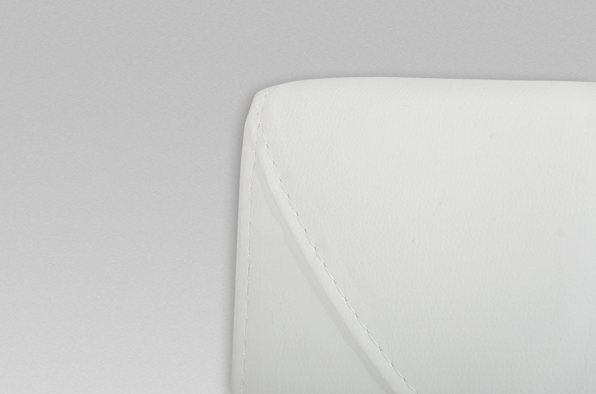 Misha Modern White Leatherette Dining Chair