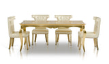 Imperial Transitional Gold Crocodile Dining Table