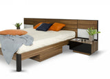 Rondo Mid-Century Platform Bed with Nightstands Storage And Lights