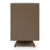 Dunster Contemporary Beige Ceramic + Metallic Grey Buffet