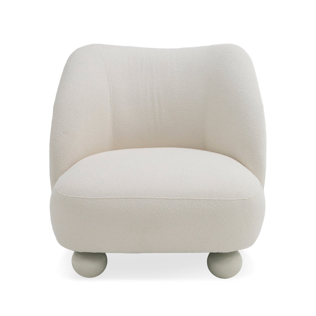 Duran Contemporary White Fabric Accent Chair