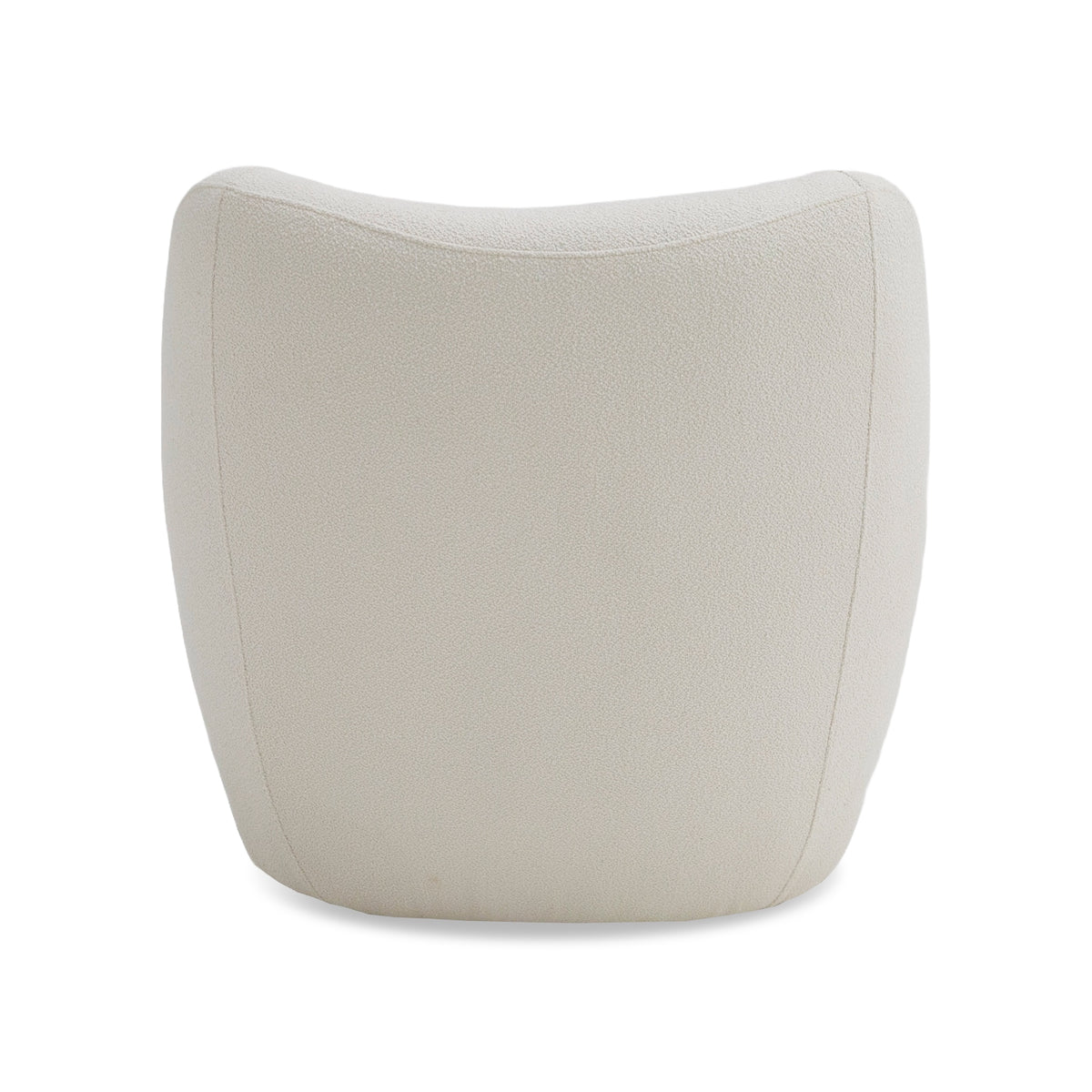 Duran Contemporary White Fabric Accent Chair