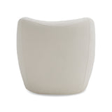 Duran Contemporary White Fabric Accent Chair