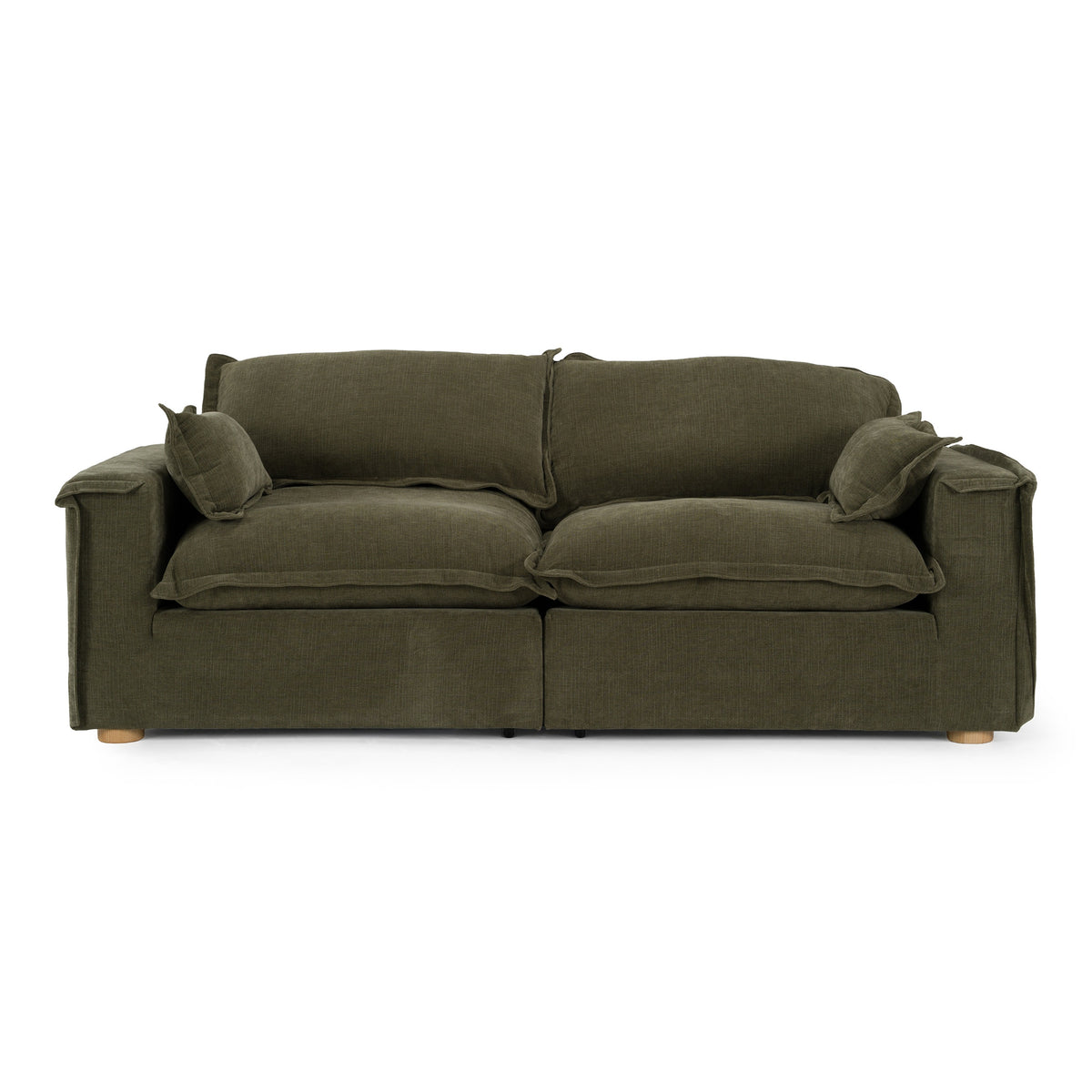 Durbin Modern Green Fabric Sofa