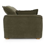 Durbin Modern Green Fabric Sofa