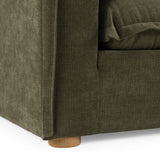 Durbin Modern Green Fabric Sofa