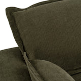 Durbin Modern Green Fabric Sofa
