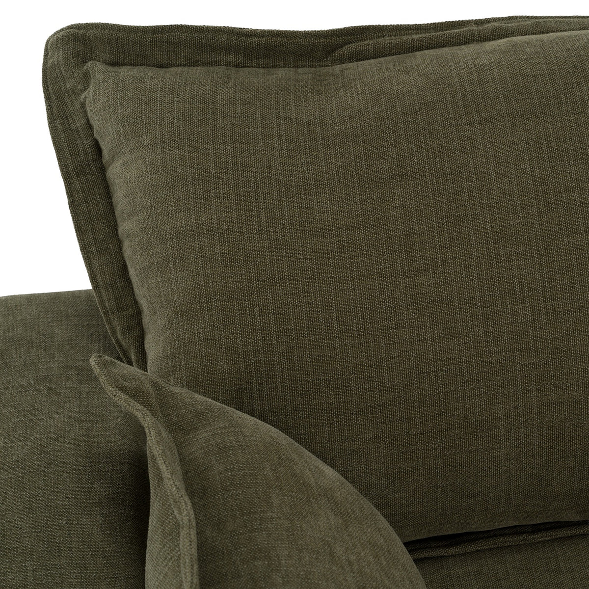 Durbin Modern Green Fabric Loveseat